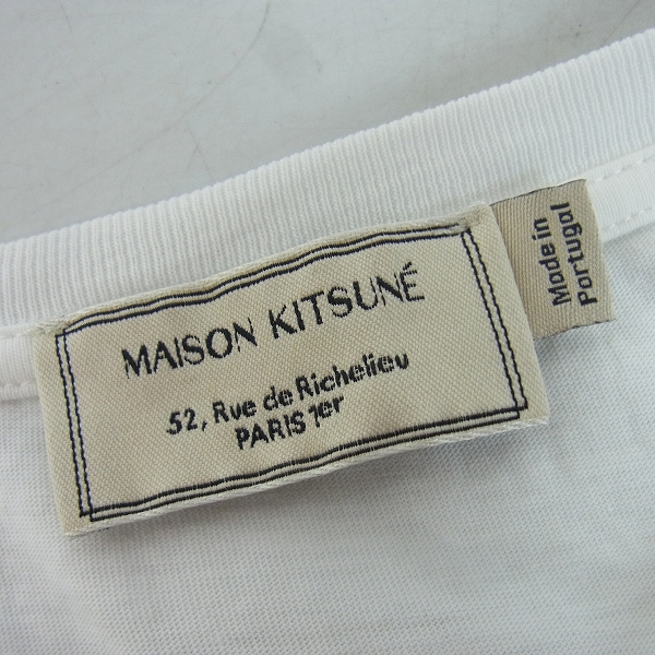 実際に弊社で買取させて頂いたMAISON KITSNE/メゾン キツネ Tシャツ/カットソー/Sの画像 2枚目