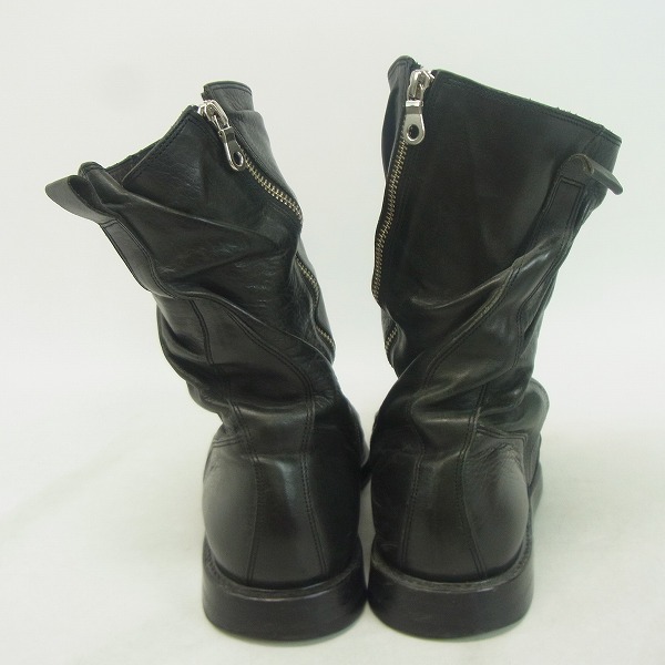 実際に弊社で買取させて頂いたMIHARAYASUHIRO/ミハラヤスヒロ サイドジップ レザーブーツ 27.0の画像 2枚目