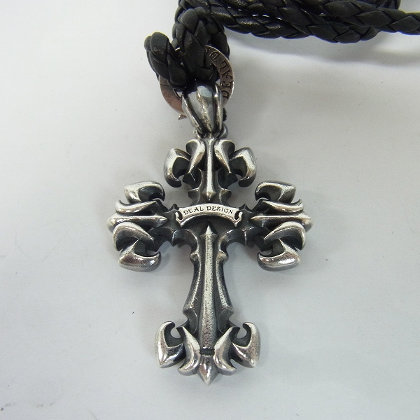 実際に弊社で買取させて頂いたDEAL DESIGN/ディールデザイン リリークロス シルバー ペンダント/チョーカー 2点セットの画像 1枚目