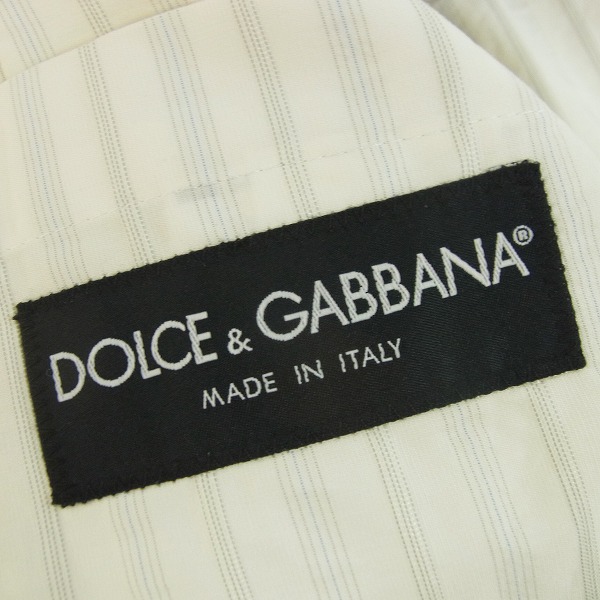 実際に弊社で買取させて頂いたDolce&Gabbana/ドルチェ&ガッバーナ ストライプ テーラードジャケット/48の画像 2枚目