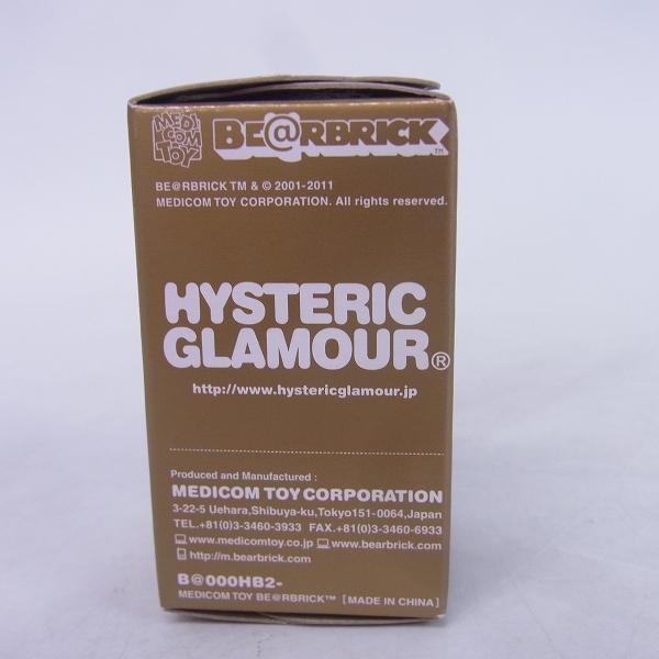 実際に弊社で買取させて頂いた【未開封】BE@RBRICK/ベアブリック HYSTERIC GLAMOUR/ヒステリックグラマー 金/ゴールド 100%の画像 1枚目