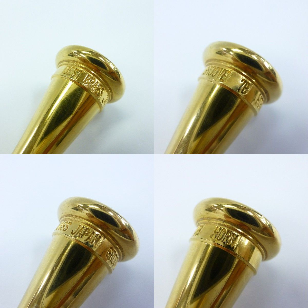 実際に弊社で買取させて頂いたBEST BRASS/ベストブラス GROOVE/グルーヴ 7B GOLD PLATED HORN/ホルン用 マウスピースの画像 2枚目