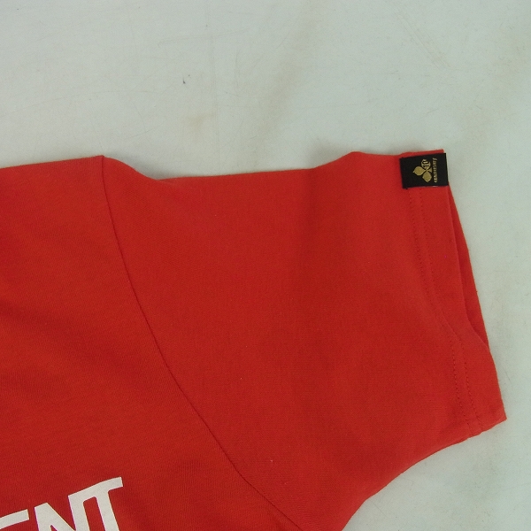 実際に弊社で買取させて頂いた【未使用】drestrip/ドレストリップ × オーバーザストライプス プリントTシャツ レッド Mの画像 5枚目