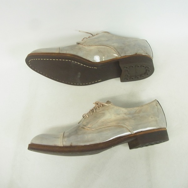 実際に弊社で買取させて頂いたMIHARAYASUHIRO/ミハラヤスヒロ ペイントカラー シューズ グレー 73251500 27.0の画像 3枚目