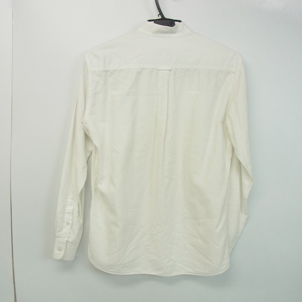 実際に弊社で買取させて頂いたMAISON KITSUNE/メゾンキツネ イタリア製 ノーカラー コットンシャツ Mの画像 1枚目