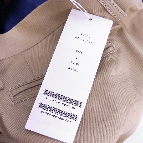 実際に弊社で買取させて頂いた【未使用】junhashimoto/ジュンハシモト 18SS STITCH CHINO PANTS/チノパンツ ‭1071810008‬/2の画像 6枚目