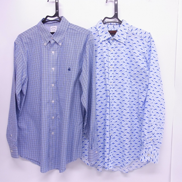 実際に弊社で買取させて頂いたETRO/brooks brothers エトロ ブルックスブラザーズ 長袖シャツ 2点セット