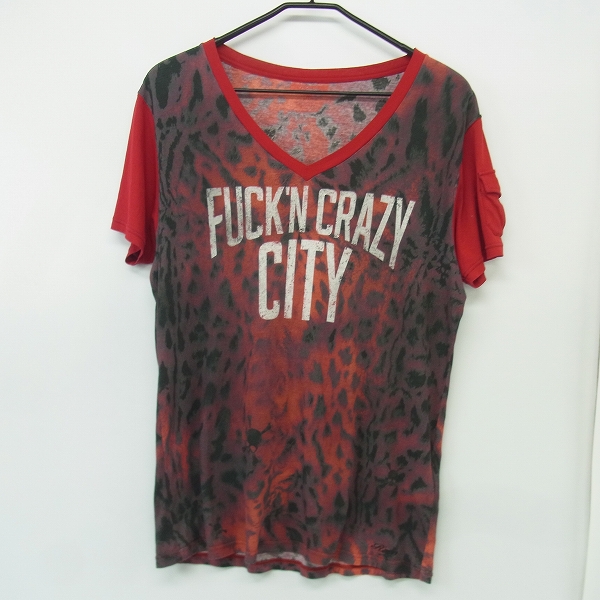 実際に弊社で買取させて頂いたRoen/ロエン HIROMU TAKAHARA FUCK'N CRAZY CITY カットソー レッド/48