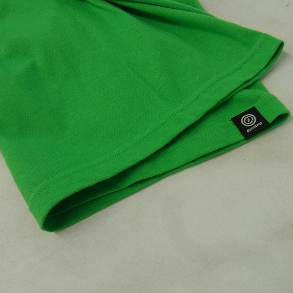 実際に弊社で買取させて頂いた【未使用】drestripドレストリップ × オーバーザストライプス プリントTシャツ グリーン Sの画像 6枚目