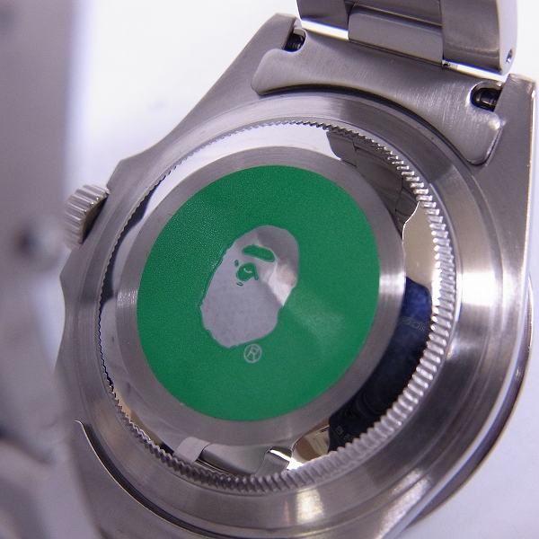 A BATHING APE/エイプ TYPE1 BAPEX/ベイペックス サルマリーナ ブラック 自動巻/腕時計の買取実績 -  ブランド買取専門店リアクロ