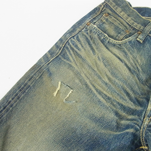 実際に弊社で買取させて頂いたSUGAR CANE/シュガーケーン マシーンウォッシュ デニムパンツ/ジーンズ ｗ34の画像 6枚目