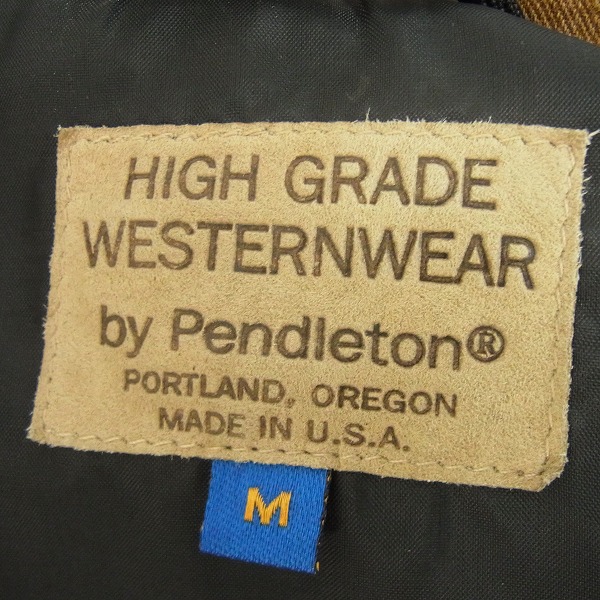 実際に弊社で買取させて頂いたPENDLETON/ペンドルトン HIGH GRADE WESTERNWEAR ネイティブ 切替 ブルゾン ジャケット/Mの画像 2枚目