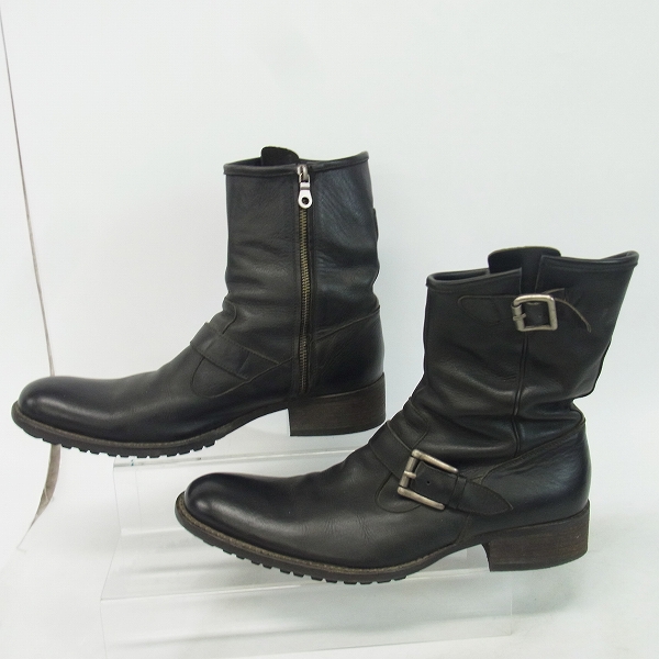 実際に弊社で買取させて頂いたalfredoBANNISTER/アルフレッドバニスター サイドジップ エンジニアブーツ/41の画像 3枚目