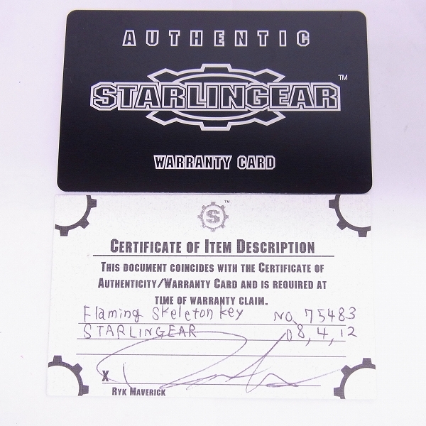 実際に弊社で買取させて頂いた【ギャラ付】STARLINGEAR/スターリンギア フレーミング スケルトンキー ペンダントの画像 7枚目