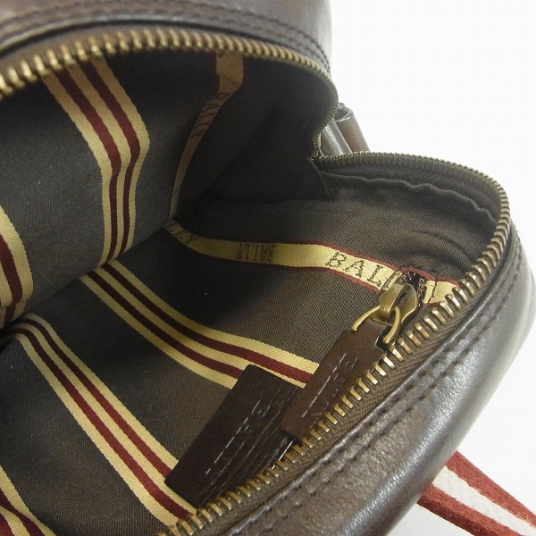 実際に弊社で買取させて頂いたBALLY/バリー レザー ショルダーバッグ/ポーチ クラッチバッグ/ハンドバッグ 2点セットの画像 2枚目