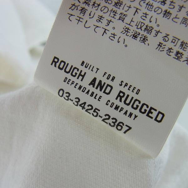 実際に弊社で買取させて頂いたROUGH AND RUGGED/ラフアンドラゲッド プリント 半袖Tシャツ/Lの画像 4枚目