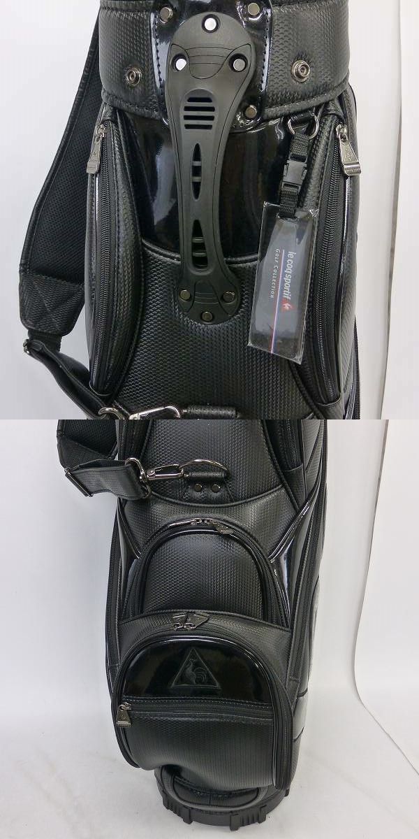 実際に弊社で買取させて頂いた★le coq sportif/ル・コック 6分割キャディバッグ XQQ12280L ブラックの画像 5枚目