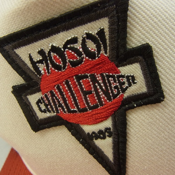 実際に弊社で買取させて頂いたCHALLENGER×Hosoi/チャレンジャー×ホソイ コラボ つば切り キャップの画像 6枚目