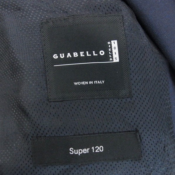 実際に弊社で買取させて頂いたHUGO BOSS/ヒューゴボス GUABELLO/グアベロ Super120 2B セットアップ スーツ/48の画像 5枚目