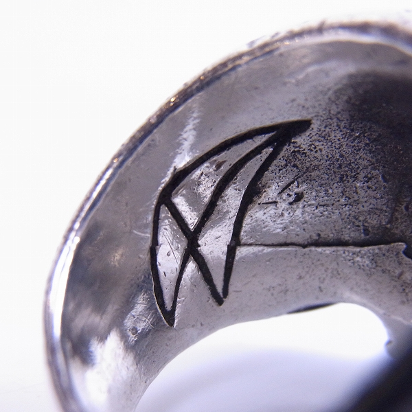 実際に弊社で買取させて頂いたCRAZY PIG/クレイジーピッグ ラージエビルスカルリング/19号の画像 5枚目