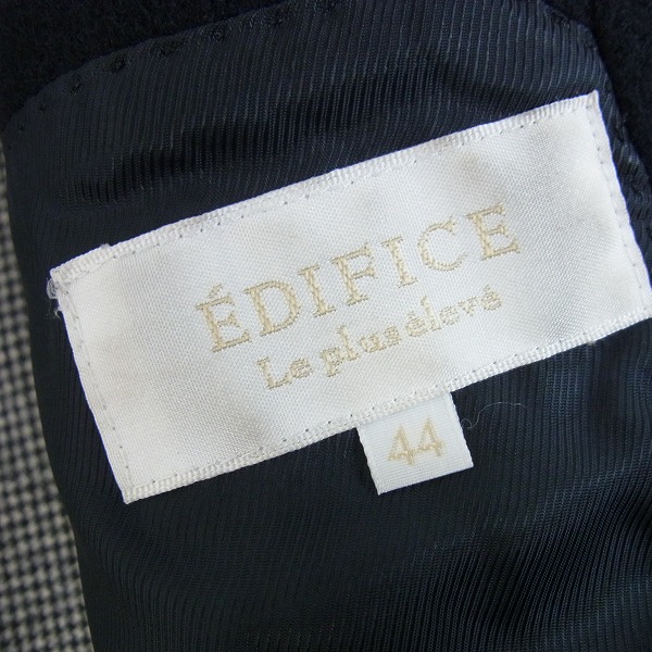実際に弊社で買取させて頂いたEDIFICE/エディフィス メルトンウール Pコート アウター/44の画像 2枚目