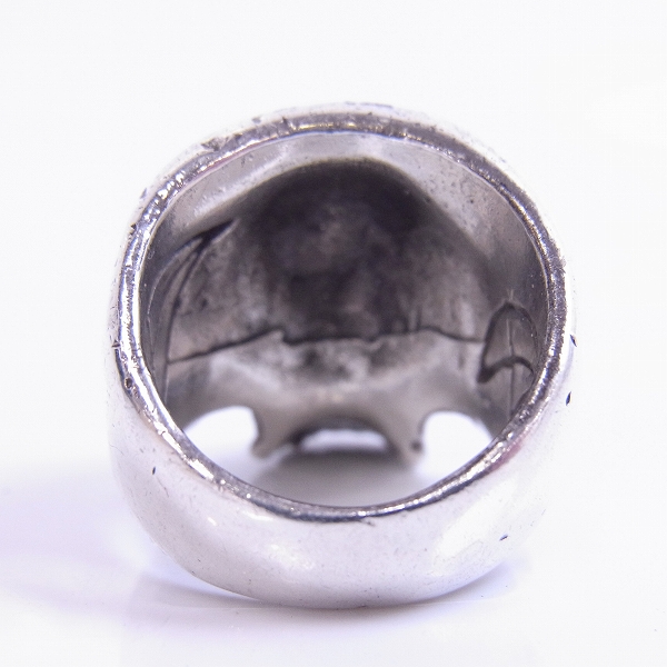 実際に弊社で買取させて頂いたCRAZY PIG/クレイジーピッグ ラージエビルスカルリング/19号の画像 3枚目