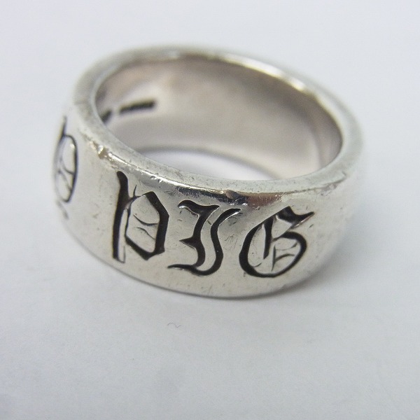実際に弊社で買取させて頂いた【ギャラ付】CRAZY PIG/クレイジーピッグ Small Gothic CPD/スモール ゴシック CPD リング ＃736 12号の画像 2枚目