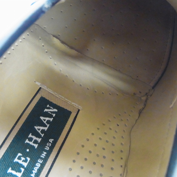 実際に弊社で買取させて頂いたCOLE HAAN/コールハーン レザー スリッポン シューズ ブラック/8の画像 7枚目