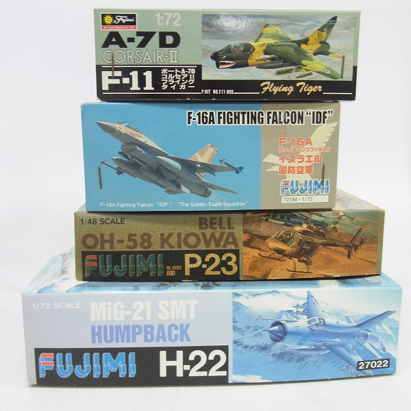 実際に弊社で買取させて頂いた【未組立】FUJIMI/フジミ 1/48 ベルOH-58 カイオワ/1/72 A-7DコルセアII フライングタイガー等 プラモデル 8点セットの画像 2枚目