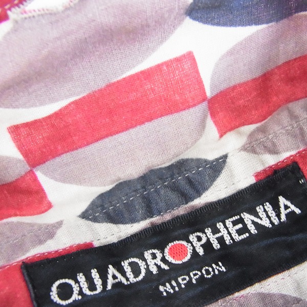 実際に弊社で買取させて頂いたEVISU/エヴィス QUADROPHENIA 総柄 水玉 半袖シャツ/40の画像 5枚目