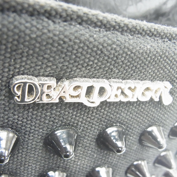 実際に弊社で買取させて頂いたDEALDESIGN/ディールデザイン スタッズ トートバック　ブラックの画像 5枚目