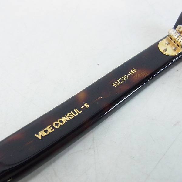 実際に弊社で買取させて頂いたOLIVER GOLDSMITH/オリバーゴールドスミス VICE CONSUL-s Dark Tortoiseshell 眼鏡/メガネフレーム の画像 3枚目