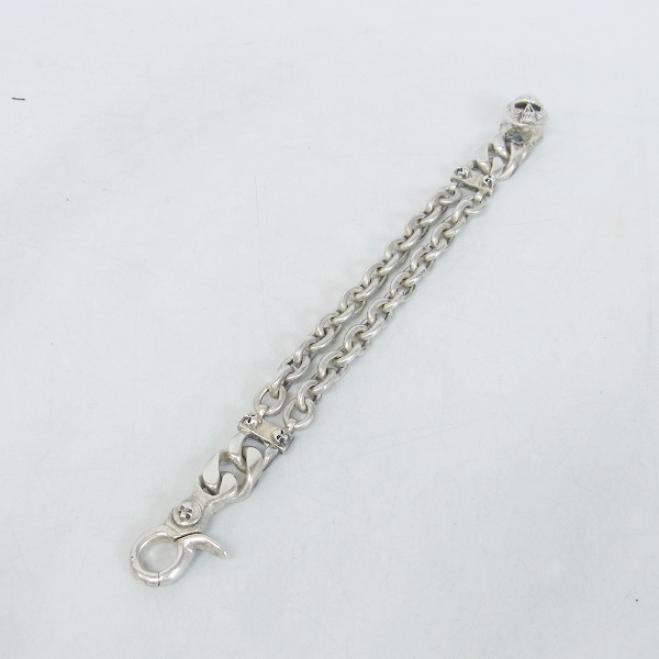 実際に弊社で買取させて頂いたTHIRTEEN DESIGNS/サーティーンデザインズ ダブルチェーン クリップ ブレスレットの画像 6枚目