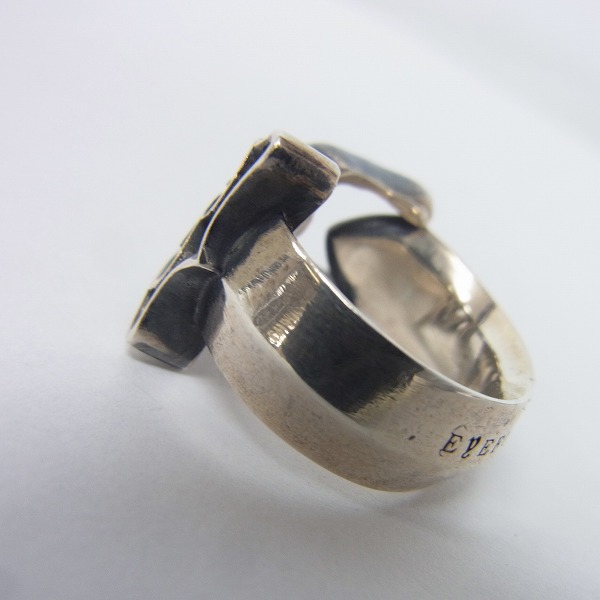 実際に弊社で買取させて頂いたEYEFUNNY/アイファニー シルバー製 ハートモチーフリング/9号の画像 2枚目