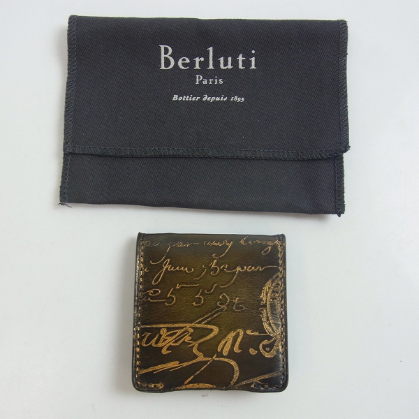 実際に弊社で買取させて頂いたBerluti/ベルルッティ カリグラフィ ゴールデンパティーヌ コインケースの画像 7枚目