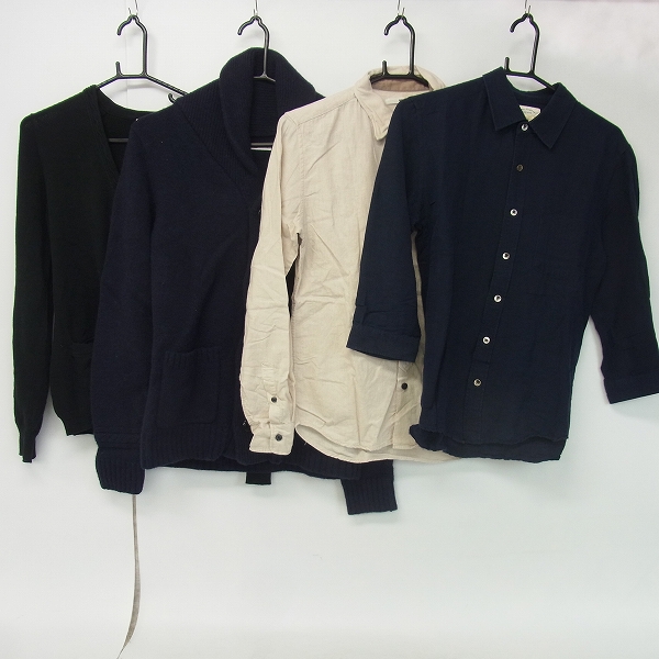 実際に弊社で買取させて頂いたHARE/ハレ FRENCH LINEN/フレンチリネン 七分袖シャツ HARE 長袖シャツ/ショールカラー/カーディガン等/S 4点セット