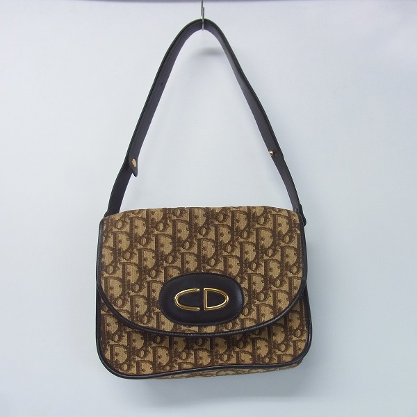 実際に弊社で買取させて頂いたChristian Dior/ディオール CDロゴ トロッター柄 キャンバスショルダーバッグ