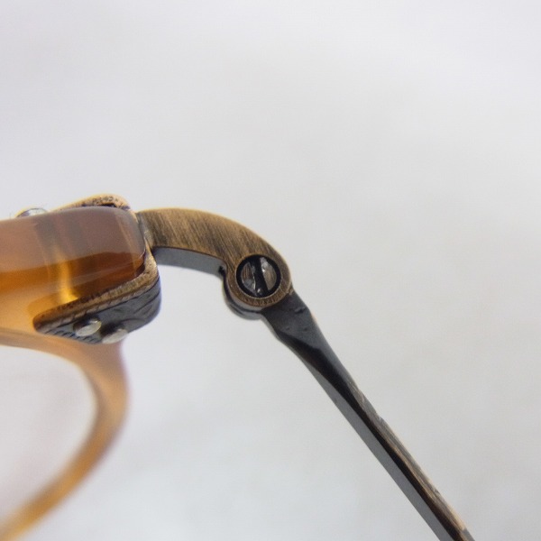 実際に弊社で買取させて頂いたGIORGIO ARMANI/ジョルジオアルマーニ メガネフレーム/ボストン型タイプの画像 5枚目