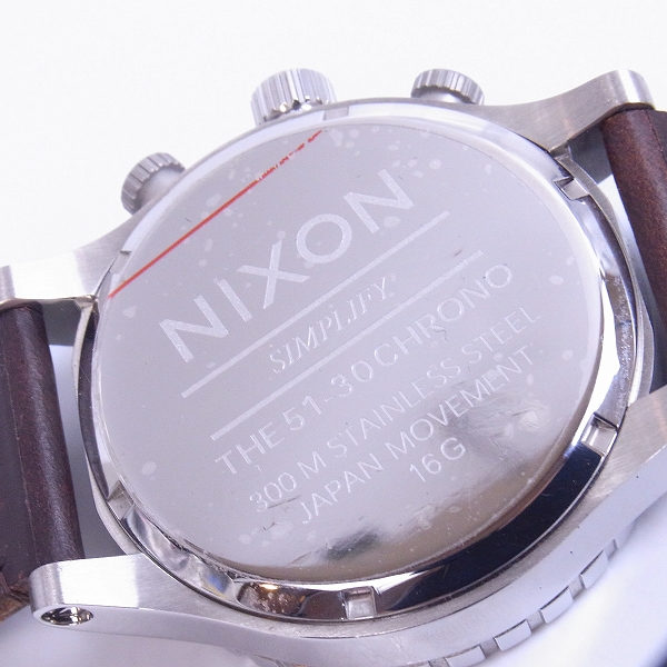 実際に弊社で買取させて頂いたNIXON/ニクソン 51-30 CHRONO 腕時計 A124-1113の画像 4枚目