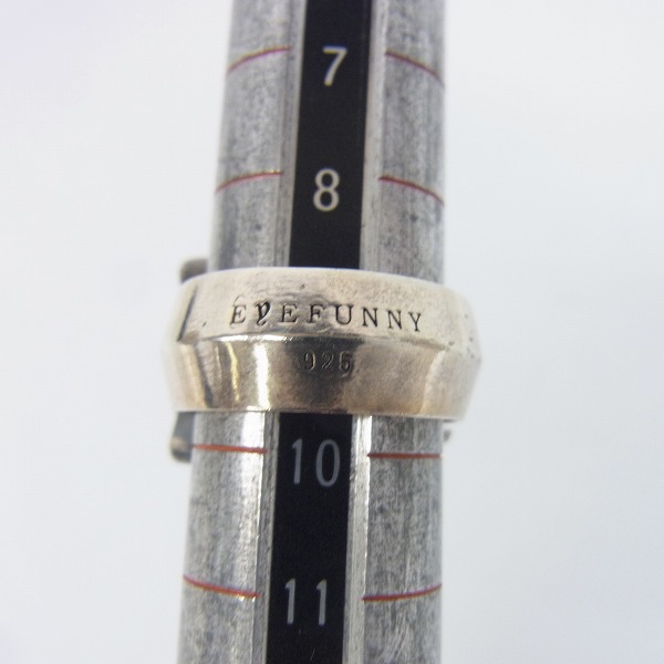 実際に弊社で買取させて頂いたEYEFUNNY/アイファニー シルバー製 ハートモチーフリング/9号の画像 5枚目