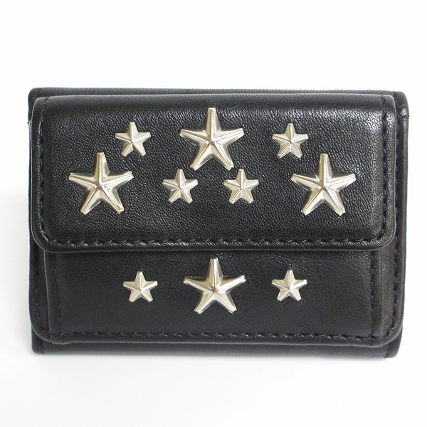 実際に弊社で買取させて頂いたJIMMY CHOO/ジミーチュウ スタッズ 三つ折り 財布/ウォレット
