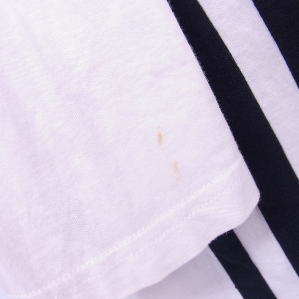 実際に弊社で買取させて頂いたY-3/ワイスリー ヨウジヤマモト×アディダス ストライプ ロンT/カットソー/Mの画像 5枚目