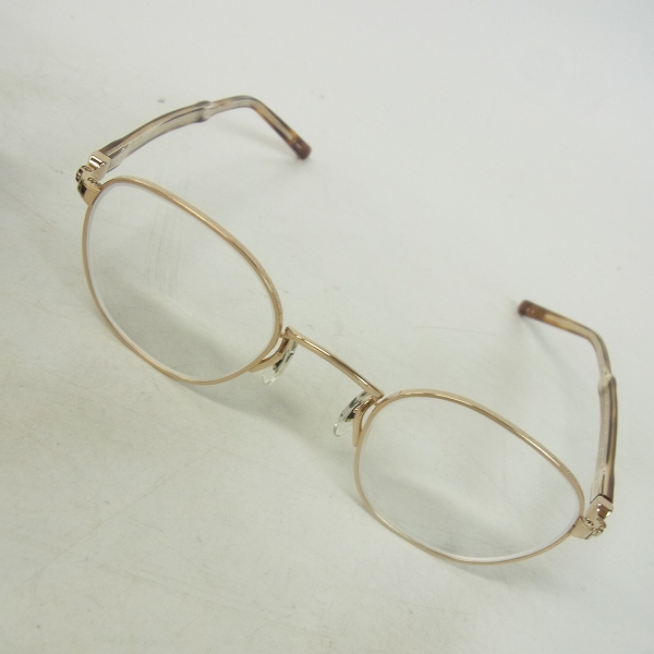 実際に弊社で買取させて頂いたOLIVER PEOPLES/オリバーピープルズ  Emil ボストンスタイル 眼鏡/メガネフレーム ゴールド