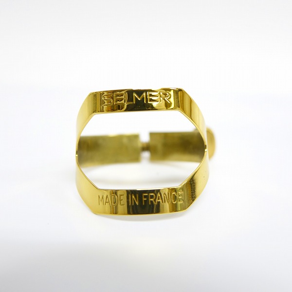 実際に弊社で買取させて頂いた【型番不明】SELMER/セルマー テナーサックス用リガチャー の画像 1枚目