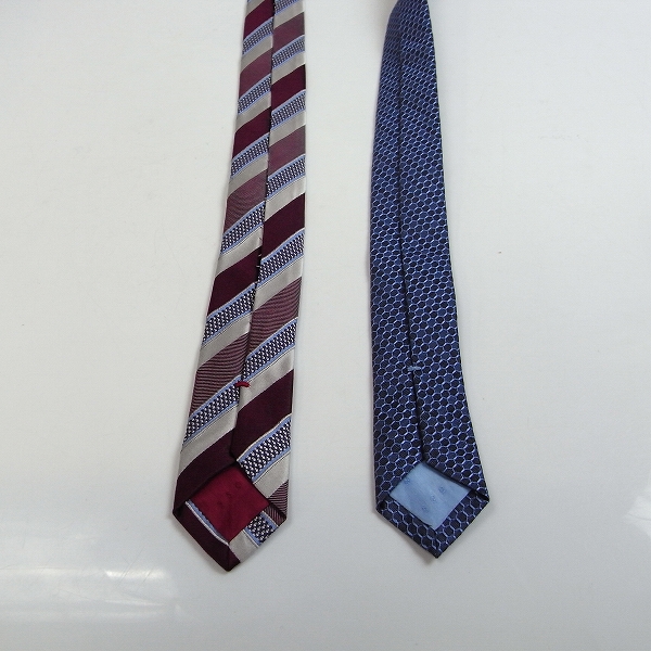 実際に弊社で買取させて頂いたHUGO BOSS/ヒューゴ ボス シルク ネクタイ 英国製/2点セットの画像 5枚目