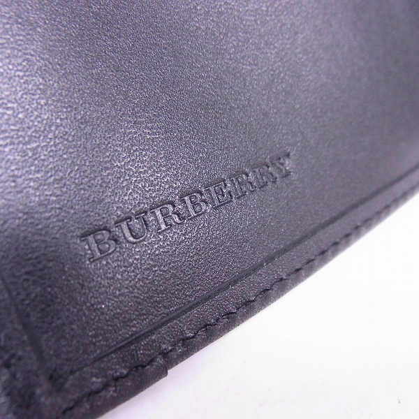 実際に弊社で買取させて頂いたBurberry PRORSUM/バーバリープローサム ノバチェック レザー 二つ折り財布の画像 3枚目