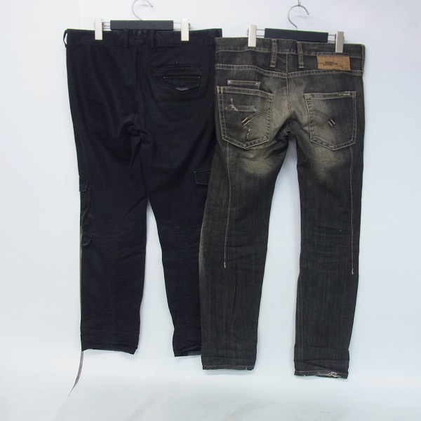 実際に弊社で買取させて頂いたNEIL BARRETT/ニールバレット カーゴパンツ/デニムパンツ 2点セットの画像 1枚目