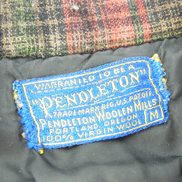 実際に弊社で買取させて頂いたPENDLETON/ペンドルトン ウール チェックシャツ/Mの画像 2枚目