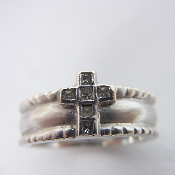 実際に弊社で買取させて頂いたLoree Rodkin/ローリーロドキン 18K クロスリングｗ/ダイヤ 7.5号の画像 4枚目