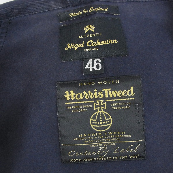 実際に弊社で買取させて頂いたNIGEL CABOURN/ナイジェルケーボン×MACKINTOSH/マッキントッシュ×Harris Tweed/ハリスツイード カメラマンジャケット/46の画像 2枚目